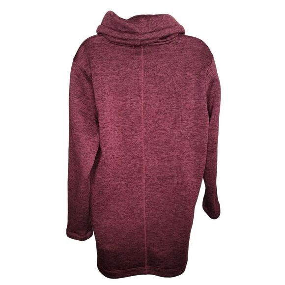 Lands' End cranberry cowl neck pullover sweatshirt XL (18) - Picture 2 of 5